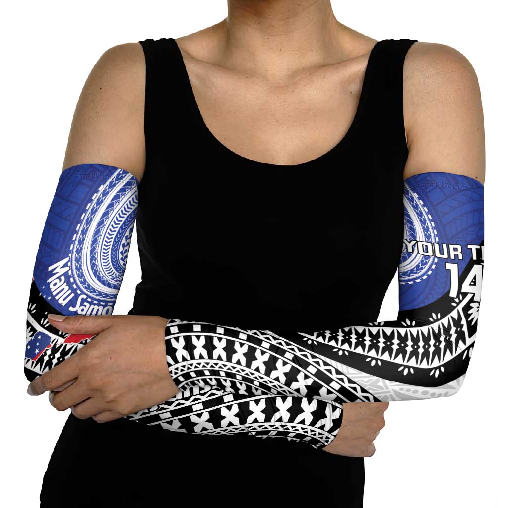 Fiji an Samoa Rugby Custom Arm Sleeves Flying Fijians Manu Samoa Together Pacific - Polynesian Pride