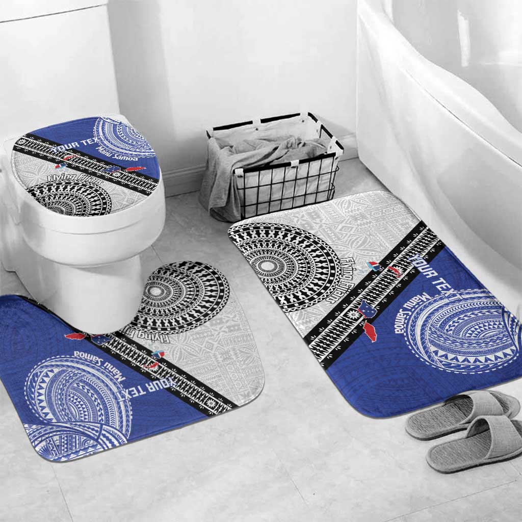 Fiji an Samoa Rugby Custom Bathroom Set Flying Fijians Manu Samoa Together Pacific - Polynesian Pride