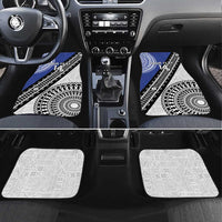 Fiji an Samoa Rugby Custom Car Mats Flying Fijians Manu Samoa Together Pacific LT14 Set 4pcs Blue - Polynesian Pride