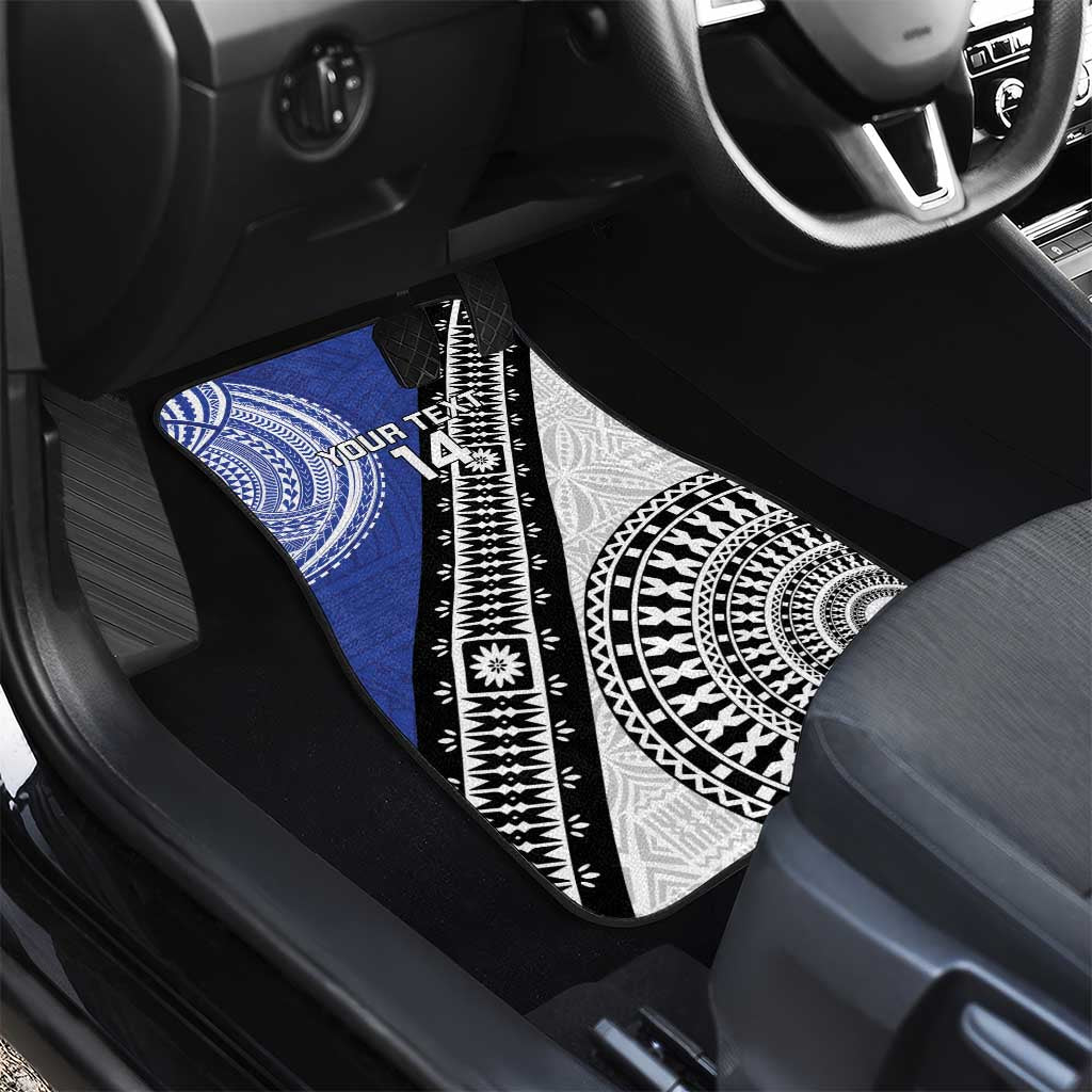 Fiji an Samoa Rugby Custom Car Mats Flying Fijians Manu Samoa Together Pacific LT14 - Polynesian Pride