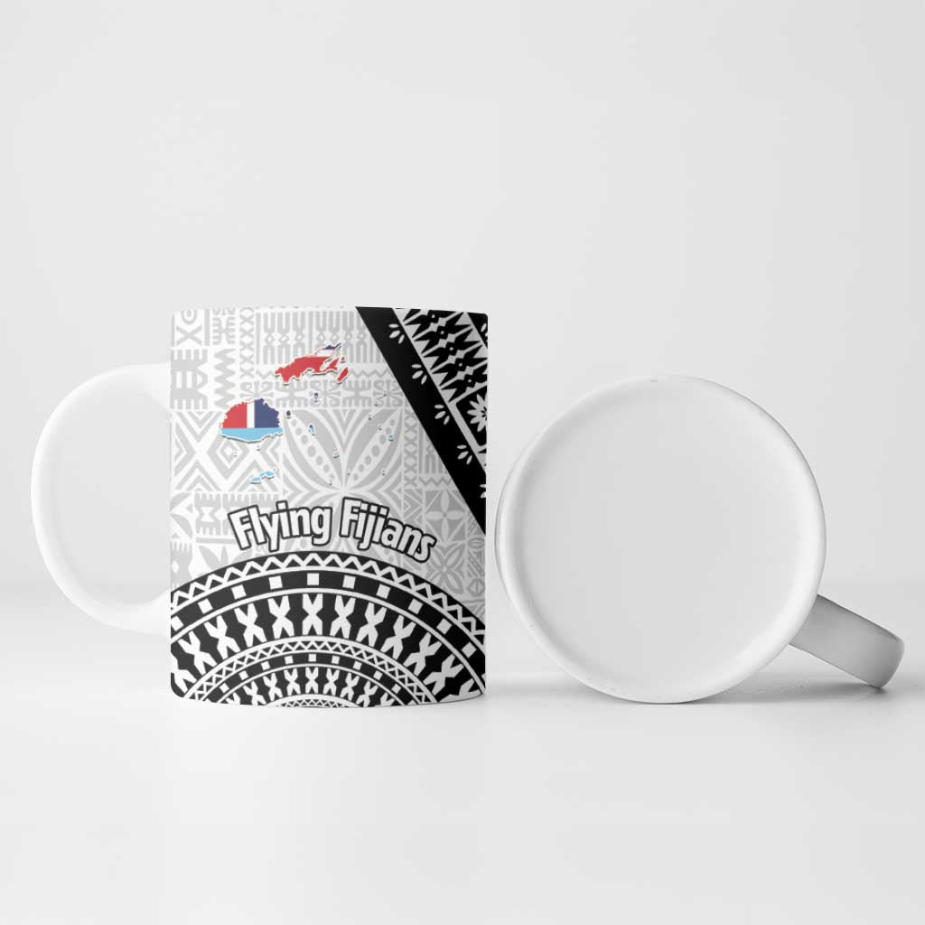 Fiji an Samoa Rugby Ceramic Mug Flying Fijians Manu Samoa Together Pacific - Polynesian Pride