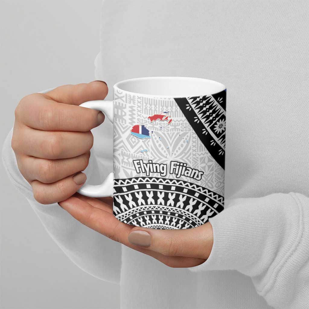 Fiji an Samoa Rugby Ceramic Mug Flying Fijians Manu Samoa Together Pacific - Polynesian Pride