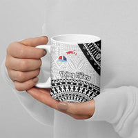 Fiji an Samoa Rugby Ceramic Mug Flying Fijians Manu Samoa Together Pacific - Polynesian Pride