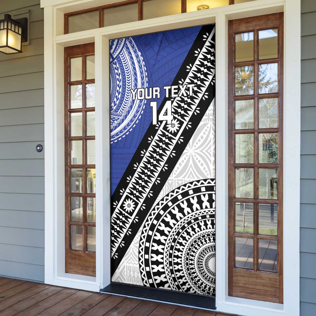 Fiji an Samoa Rugby Custom Door Cover Flying Fijians Manu Samoa Together Pacific - Polynesian Pride