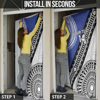 Fiji an Samoa Rugby Custom Door Cover Flying Fijians Manu Samoa Together Pacific - Polynesian Pride