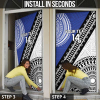 Fiji an Samoa Rugby Custom Door Cover Flying Fijians Manu Samoa Together Pacific - Polynesian Pride