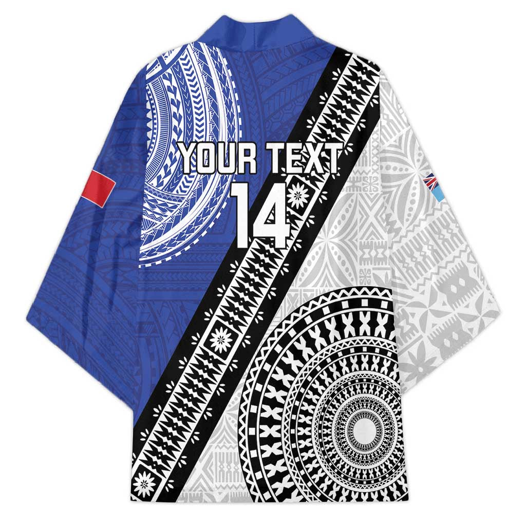 Fiji an Samoa Rugby Custom Kimono Flying Fijians Manu Samoa Together Pacific - Polynesian Pride