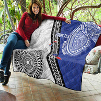 Fiji an Samoa Rugby Custom Quilt Flying Fijians Manu Samoa Together Pacific - Polynesian Pride