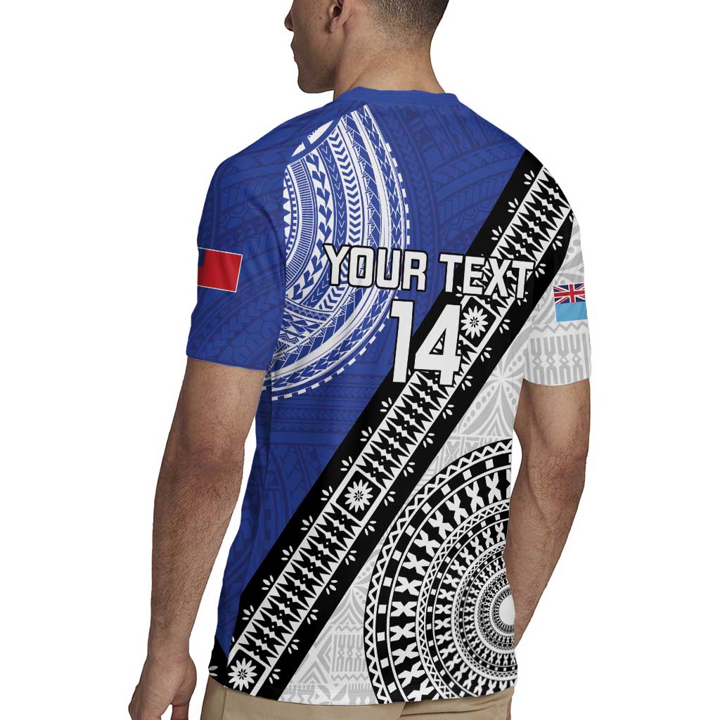 Fiji an Samoa Rugby Custom Rugby Jersey Flying Fijians Manu Samoa Together Pacific - Polynesian Pride
