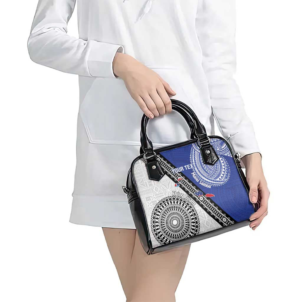 Fiji an Samoa Rugby Custom Shoulder Handbag Flying Fijians Manu Samoa Together Pacific - Polynesian Pride