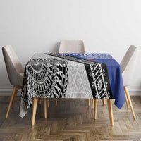 Fiji an Samoa Rugby Custom Tablecloth Flying Fijians Manu Samoa Together Pacific - Polynesian Pride