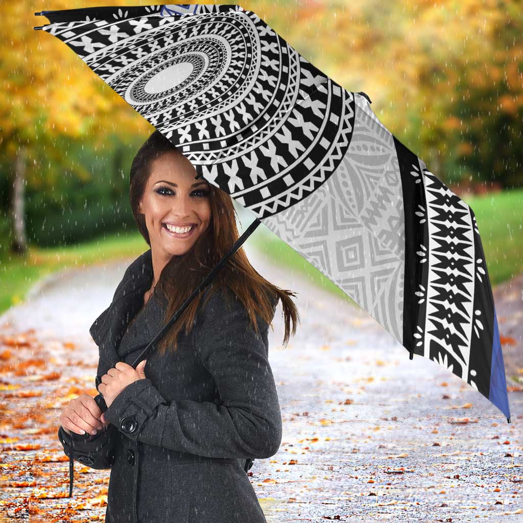 Fiji an Samoa Rugby Custom Umbrella Flying Fijians Manu Samoa Together Pacific - Polynesian Pride