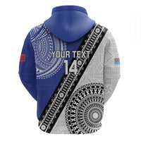 Fiji an Samoa Rugby Custom Zip Hoodie Flying Fijians Manu Samoa Together Pacific - Polynesian Pride