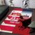 USA and Japan Rugby Custom Area Rug Eagles Brave Blossoms Together Pacific - Polynesian Pride