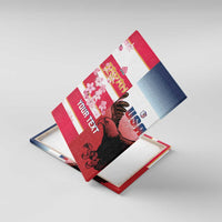 USA and Japan Rugby Custom Canvas Wall Art Eagles Brave Blossoms Together Pacific - Polynesian Pride