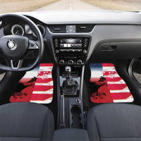 USA and Japan Rugby Custom Car Mats Eagles Brave Blossoms Together Pacific - Polynesian Pride