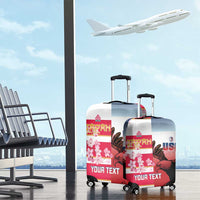 USA and Japan Rugby Custom Luggage Cover Eagles Brave Blossoms Together Pacific LT14 - Polynesian Pride