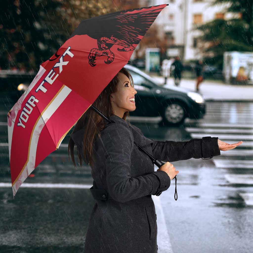 USA and Japan Rugby Custom Umbrella Eagles Brave Blossoms Together Pacific - Polynesian Pride