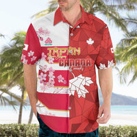 Canada and Japan Rugby Custom Hawaiian Shirt Canucks Brave Blossoms Together Pacific - Polynesian Pride