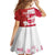 Canada and Japan Rugby Custom Kid Short Sleeve Dress Canucks Brave Blossoms Together Pacific - Polynesian Pride
