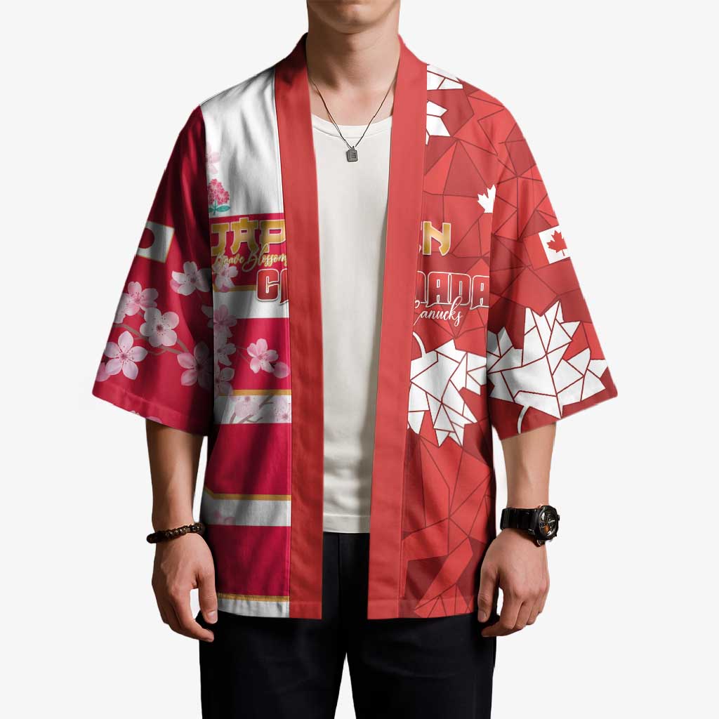 Canada and Japan Rugby Custom Kimono Canucks Brave Blossoms Together Pacific - Polynesian Pride