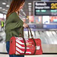 Canada and Japan Rugby Custom Travel Bag Canucks Brave Blossoms Together Pacific - Polynesian Pride