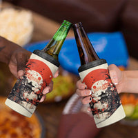 Samurai Warrior Japan 4 in 1 Can Cooler Tumbler Red-blossomed Tree Classic Japanese Stylized - Polynesian Pride