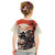 Samurai Warrior Japan Kid T Shirt Red-blossomed Tree Classic Japanese Stylized - Polynesian Pride