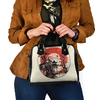 Samurai Warrior Japan Shoulder Handbag Red-blossomed Tree Classic Japanese Stylized LT14 - Polynesian Pride