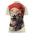 Samurai Warrior Japan Women Polo Shirt Red-blossomed Tree Classic Japanese Stylized - Polynesian Pride