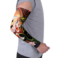 Hawaiian and Japanese Arm Sleeves Koi Fish With Kanaka Polynesian Tattoo - Polynesian Pride