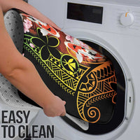 Hawaiian and Japanese Bathroom Set Koi Fish With Kanaka Polynesian Tattoo - Polynesian Pride