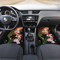 Hawaiian and Japanese Car Mats Koi Fish With Kanaka Polynesian Tattoo - Polynesian Pride