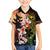 Hawaiian and Japanese Kid Hawaiian Shirt Koi Fish With Kanaka Polynesian Tattoo - Polynesian Pride