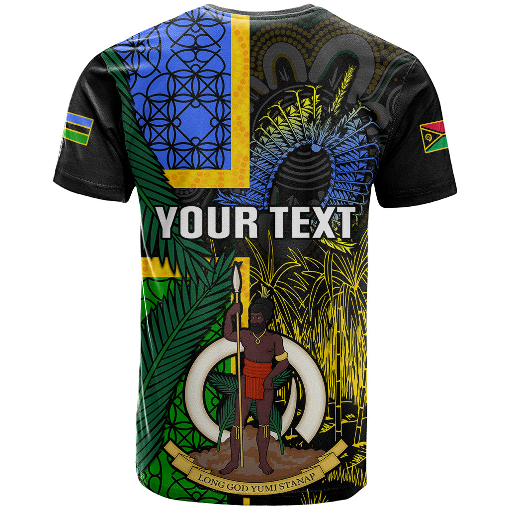 Personalised South Sea Islanders T Shirt Kanakas With Vanuatu Coat Of Arms LT14 - Polynesian Pride