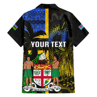 Personalised South Sea Islanders Family Matching Short Sleeve Bodycon Dress and Hawaiian Shirt Kanakas With Fiji Coat Of Arms LT14 - Polynesian Pride