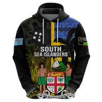 Personalised South Sea Islanders Hoodie Kanakas With Fiji Coat Of Arms LT14 - Polynesian Pride
