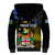 Personalised South Sea Islanders Sherpa Hoodie Kanakas With Fiji Coat Of Arms LT14 - Polynesian Pride