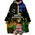 Personalised South Sea Islanders Wearable Blanket Hoodie Kanakas With Fiji Coat Of Arms LT14 - Polynesian Pride