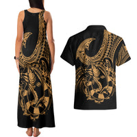 polynesia-couples-matching-tank-maxi-dress-and-hawaiian-shirt-fish-hook-tattoo-go-fishing-polynesian-pattern-gold