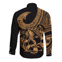 polynesia-long-sleeve-button-shirt-fish-hook-tattoo-go-fishing-polynesian-pattern-gold