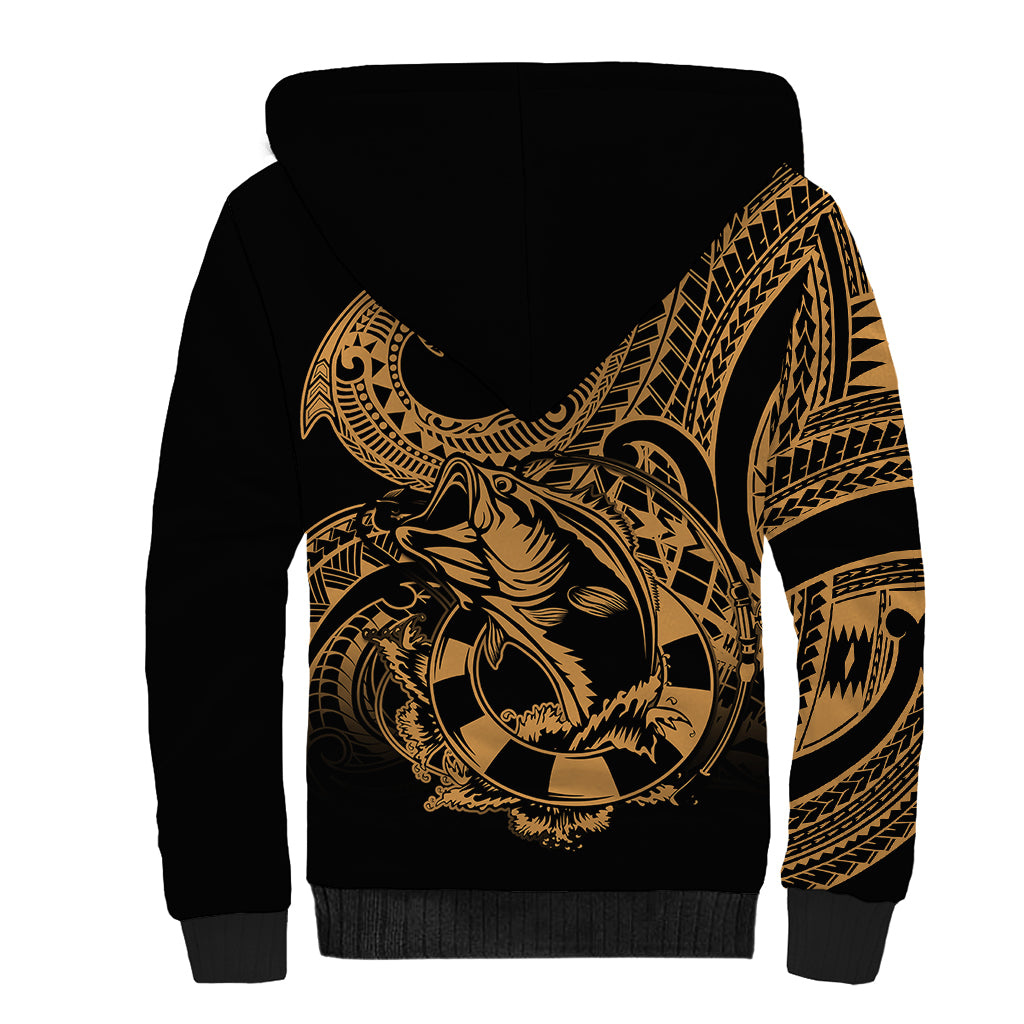 polynesia-sherpa-hoodie-fish-hook-tattoo-go-fishing-polynesian-pattern-gold