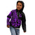 Polynesia Kid Hoodie Fish Hook Tattoo Go Fishing Polynesian Pattern Purple LT14 - Polynesian Pride