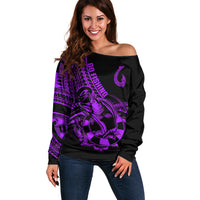 polynesia-off-shoulder-sweater-fish-hook-tattoo-go-fishing-polynesian-pattern-purple