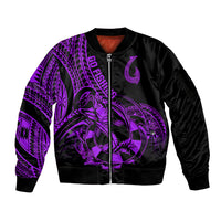 polynesia-sleeve-zip-bomber-jacket-fish-hook-tattoo-go-fishing-polynesian-pattern-purple