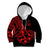 Polynesia Kid Hoodie Fish Hook Tattoo Go Fishing Polynesian Pattern Red LT14 Hoodie Red - Polynesian Pride