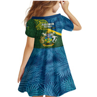 Solomon Islands Family Matching Mermaid Dress and Hawaiian Shirt Tropical Leaves With Melanesian Pattern LT14 - Polynesian Pride