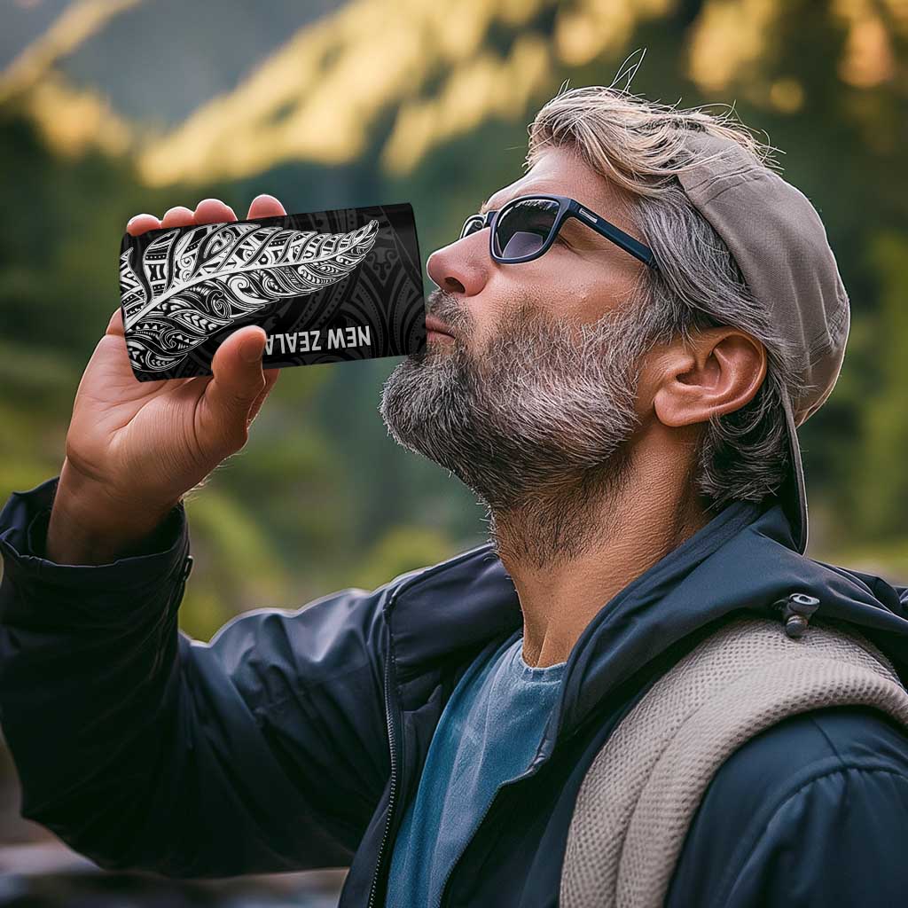 New Zealand and South Africa Rugby 4 in 1 Can Cooler Tumbler Maori Silver Fern Springbok Together - Polynesian Pride