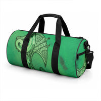 Polynesia Manta Ray Tattoo Duffle Bag Tropical Plumeria Green Polynesian Pattern LT14 - Polynesian Pride