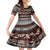 Bula Fiji Kid Short Sleeve Dress Fijian Tapa Masi With Hibiscus Flowers LT14 KID Brown - Polynesian Pride